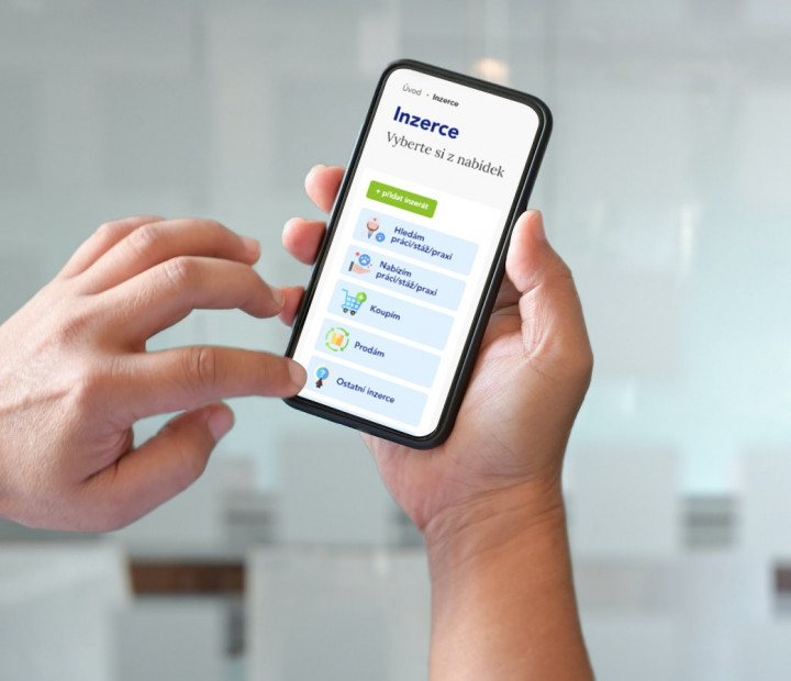 Inzerce na smartphonu