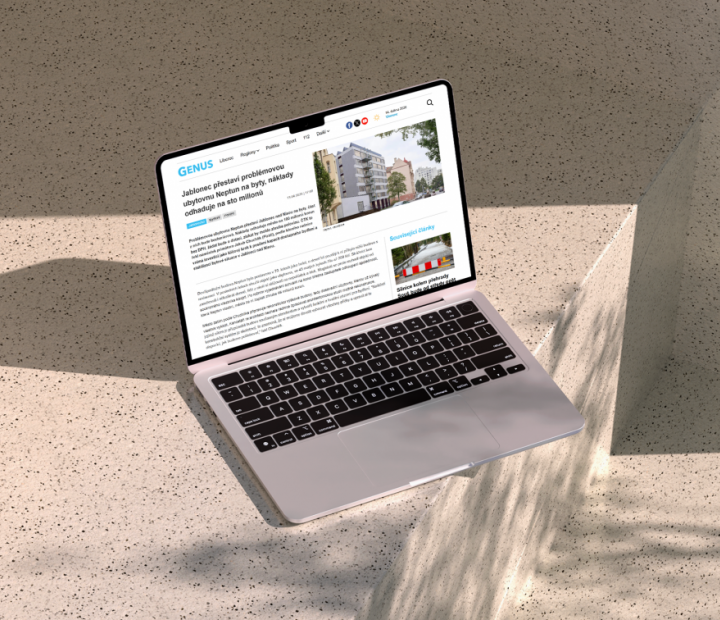 Vizualizace na laptopu